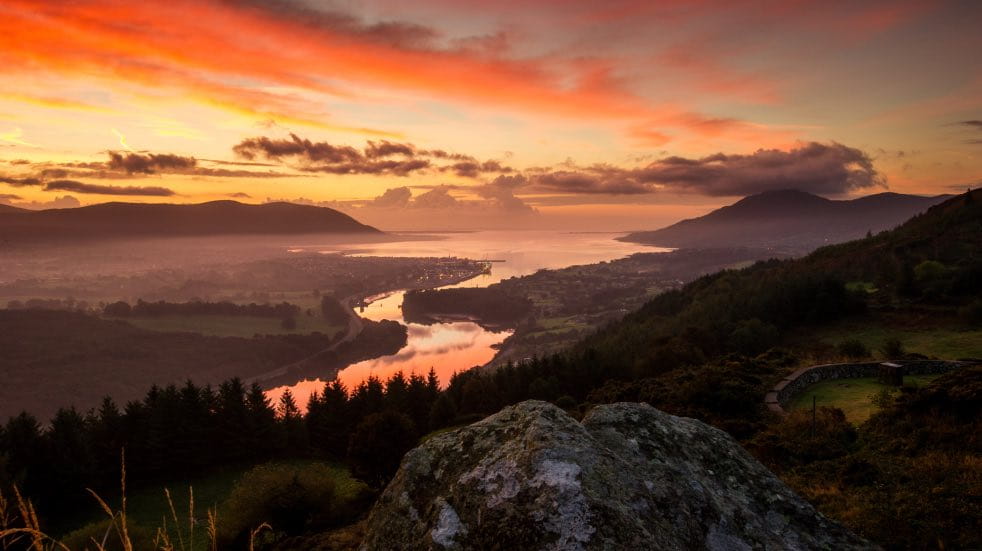 Sunset over Carlingford Lough